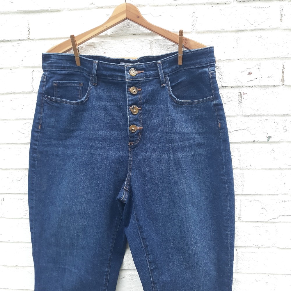 LOFT Curvy High Waist Skinny Jeans size 32 - Picture 4 of 9